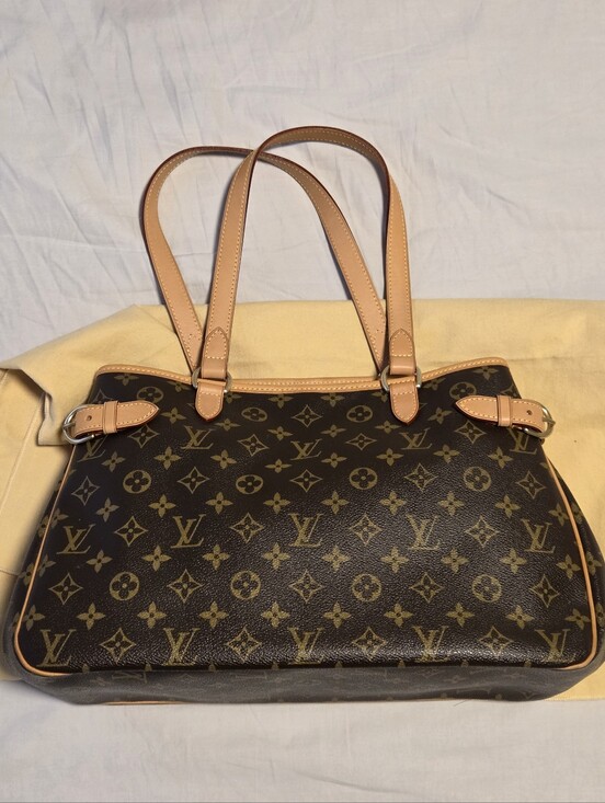 Louis Vuitton Handbags - Louis Vuitton Monogram Canvas Shoulder Bag with Natural Vachetta Straps